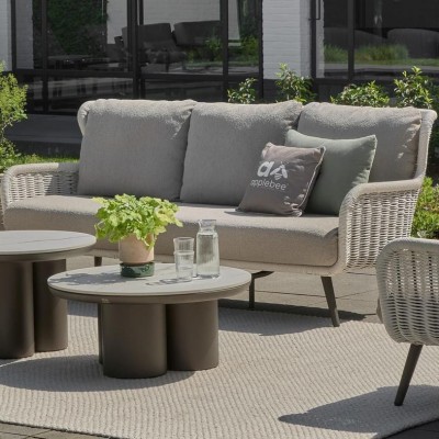 Applebee Key Largo Ivory Loungesofa 3-Sitzer