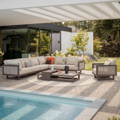 Applebee Santorini Loungeset 5-teilig