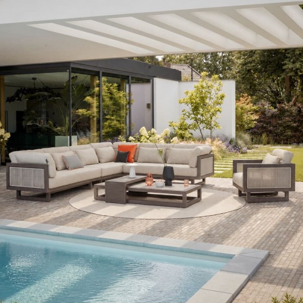 Applebee Santorini Loungeset 5-teilig