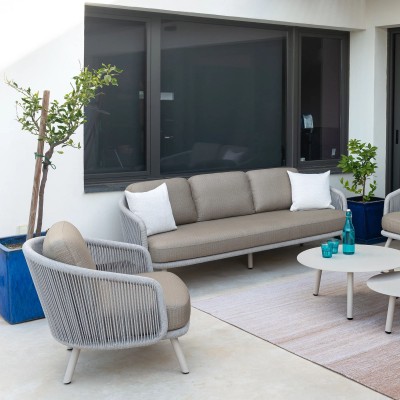 GardenArt Bahia Loungesofa 3-Sitzer