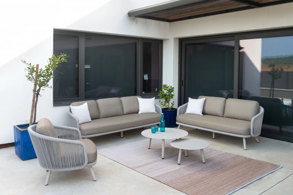 GardenArt Bahia Loungesofa 3-Sitzer