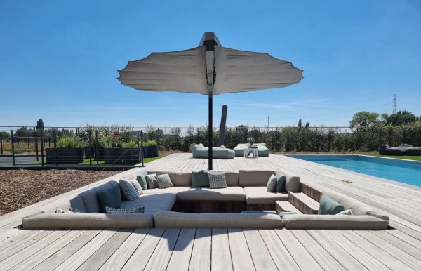 Heatsail Leaf Sonnenschirm klimatisiert