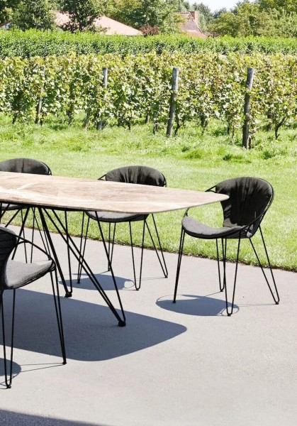 Joli Wire Esstisch Ellipsen-Optik