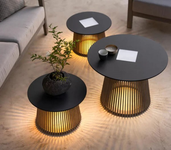 Les Jardins Halo Beistelltisch mit Beleuchtung