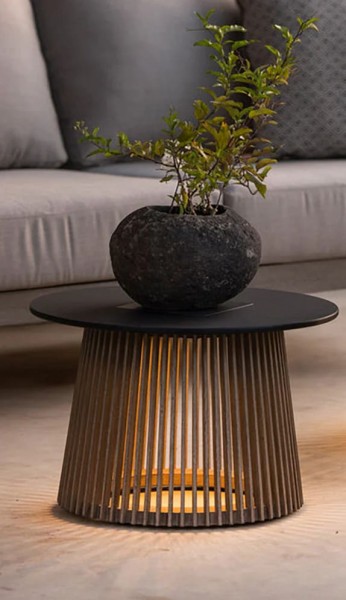 Les Jardins Halo Beistelltisch mit Beleuchtung