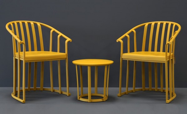 Resol Raff Gartensessel Beistelltisch Set