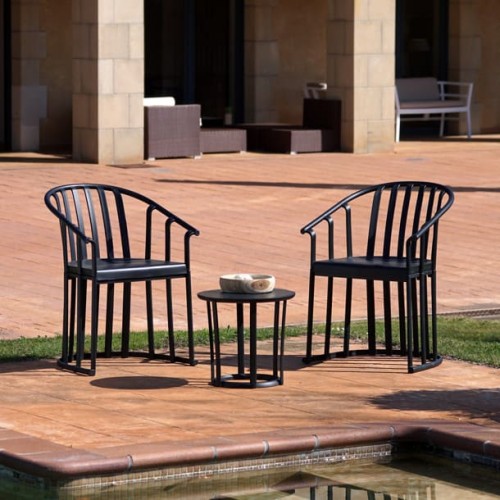 Resol Raff Gartensessel Beistelltisch Set