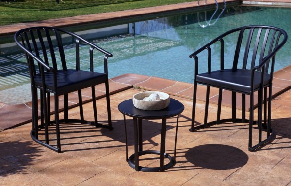 Resol Raff Gartensessel Beistelltisch Set