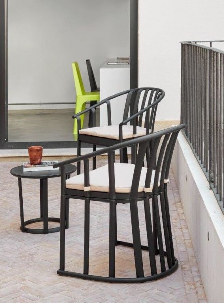 Resol Raff Gartensessel Beistelltisch Set