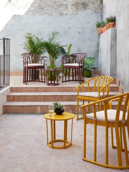 Resol Raff Gartensessel Beistelltisch Set