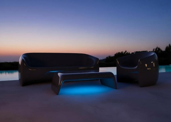 Vondom Blow Couchtisch mit Beleuchtung