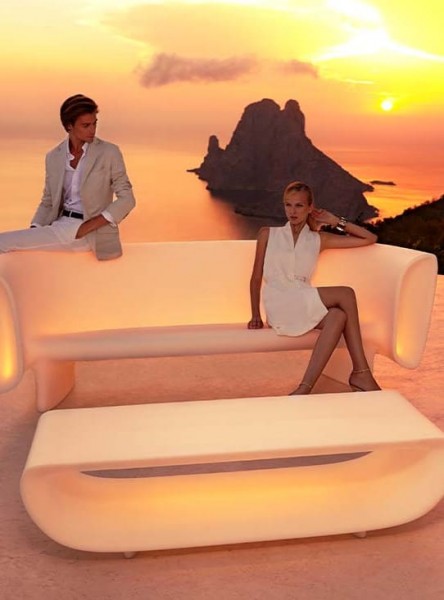 Vondom Bum Bum Couchtisch mit Beleuchtung