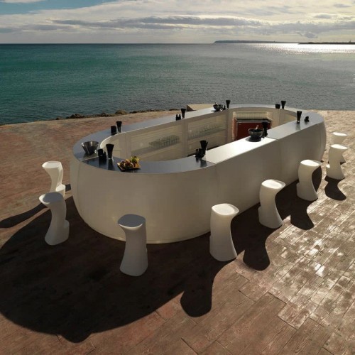 Vondom Fiesta gebogene Bartheke