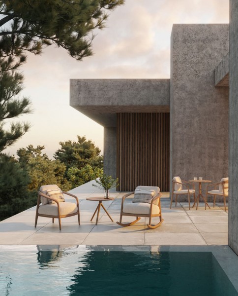 Vondom Fusta Schaukel-Loungesessel