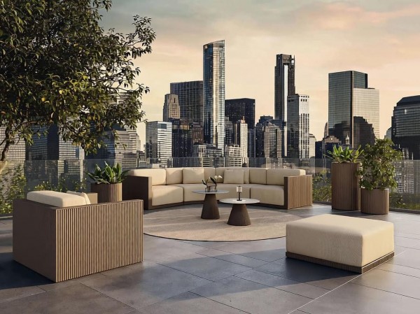 Vondom Gatsby Tisch 200x100x73 cm Fuss