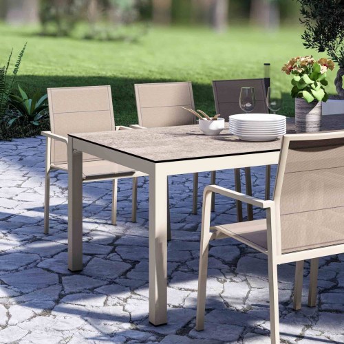 Zebra Alus Gartentisch