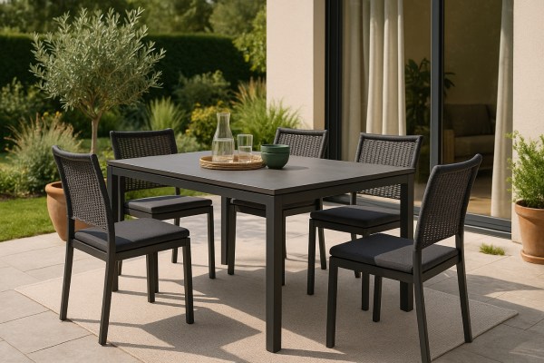 Zebra Alus Gartentisch