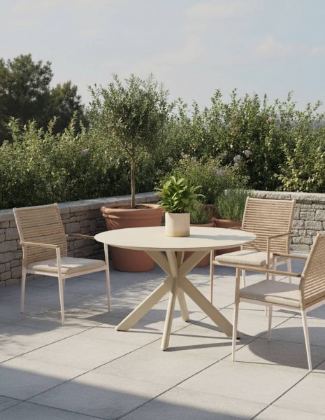 Zebra Mantis Gartentisch